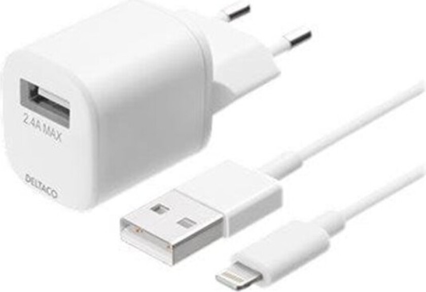 USB wall charger USB-A 2.4 A incl. 1 m