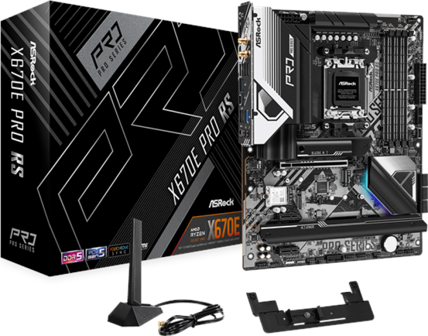 X670E Pro RS Hovedkort - AMD X670E - AMD AM5 socket - DDR5 RAM - ATX