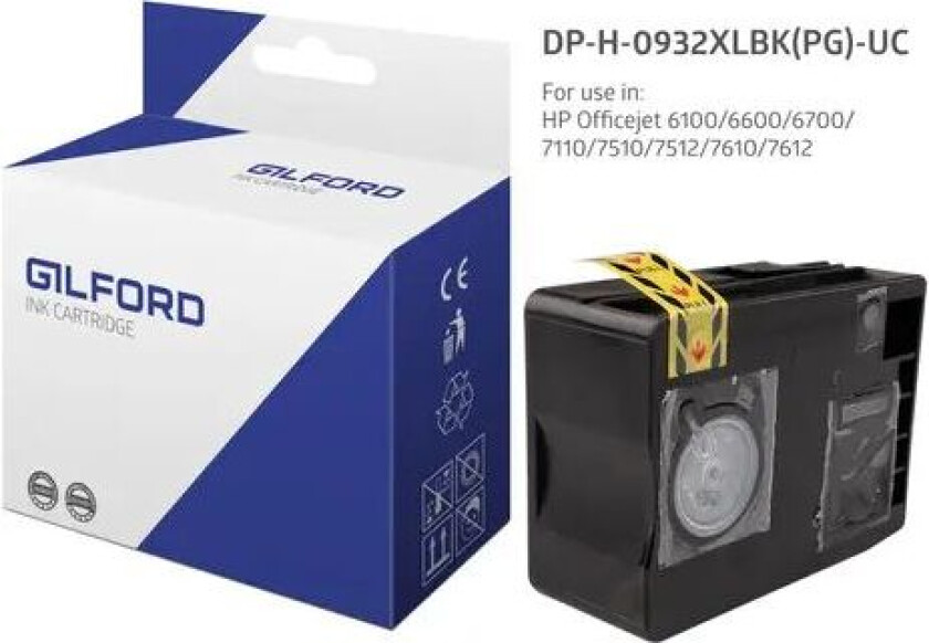 Blekk Svart Dh-0932xlbk - Oj 6100/6600/6700 Premium