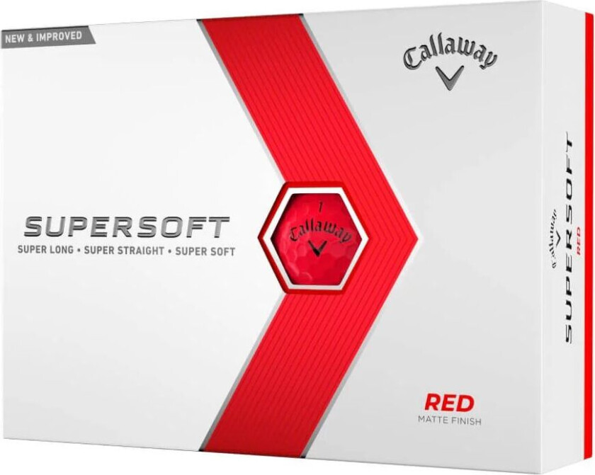 Supersoft Golfball Rød