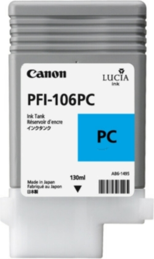PFI-106 PC Blekkpatron cyan foto UV-pigment
