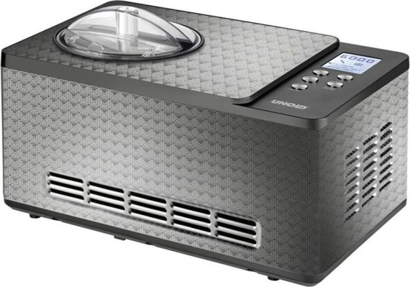 Unold 48897, Tradisjonell iskremmaskin, 1,5 l, 30 min, 1 boller, LCD, 1,5 m