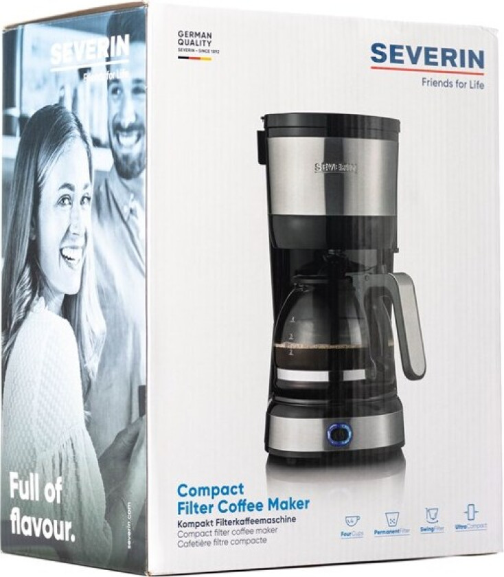 KA 4808 - coffee maker - brushed stainless steel/black