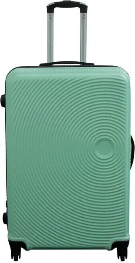 Koffert - Cirkel pastel grønn - Stor koffert - Hard case