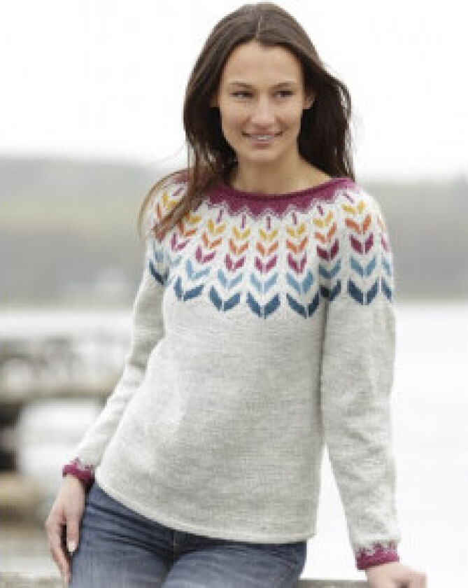 Joyride by DROPS Design - Genser med nordisk mønster Strikkeoppskrift - XXX-Large