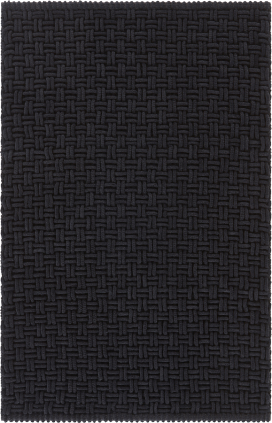PANAMA baderomsmatte 80x150 cm Black mdf / metall