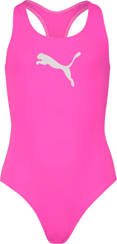 Swim Girls Racerback Swimsuit, badedrakt, junior FLUO PINK