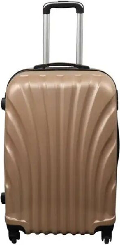 Koffert - Hardcase koffert - Medium størrelse - Gull musling - Eksklusiv reisekoffert