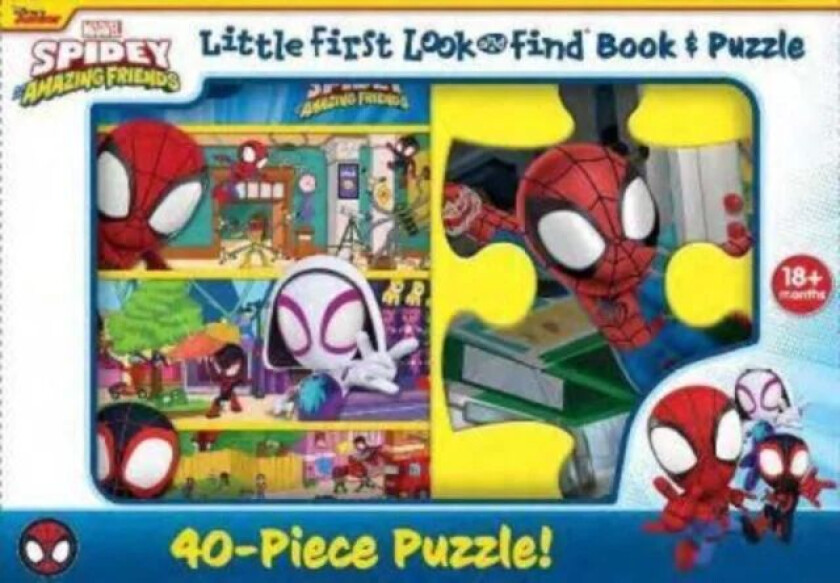 Disney Junior Marvel Spidey and His Amazing Friends: Little First Look and Find Book & Puzzle av Pi Kids