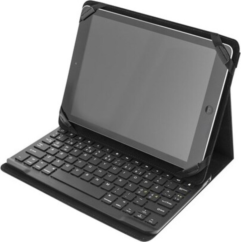 nettbretttastatur med etui og nordisk layout (225 x 165 mm-245 x 185 mm) - Svart