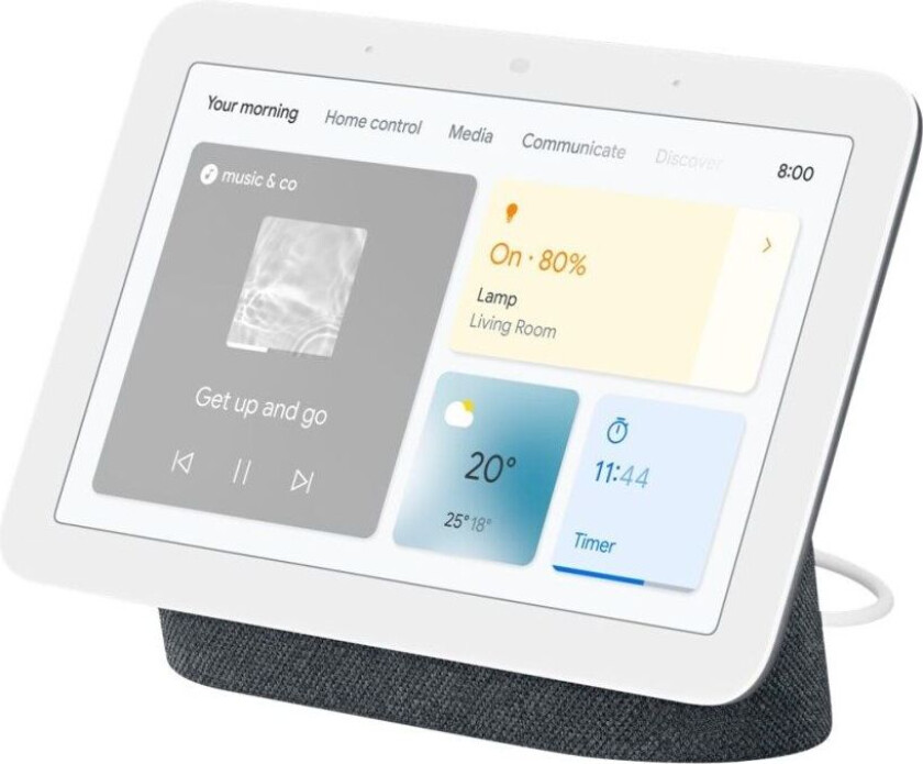 Nest Hub (2nd Gen) - Smart display - LCD 7 - trådløs - IEEE 802.11b/g/n/ac, Bluetooth - koksgrå