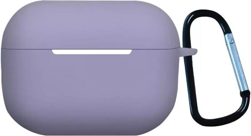Apple Airpods Pro 2nd Gen (2022) Silikondeksel med Karabinkrok - Lilla