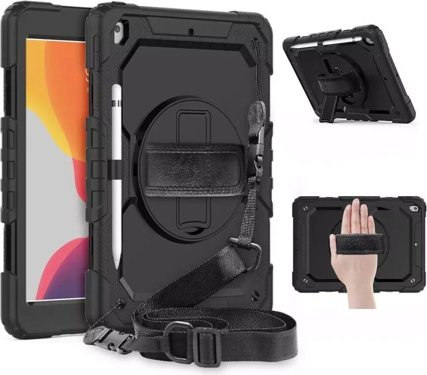 iPad 10.2" (2021 / 2020 / 2019) Håndverker Deksel med Skjermfilm