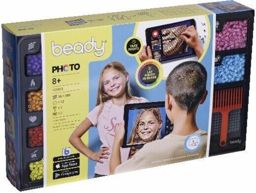 TOYMAX Beady Photo 18.000 perler, 12 plader, 1 skraber