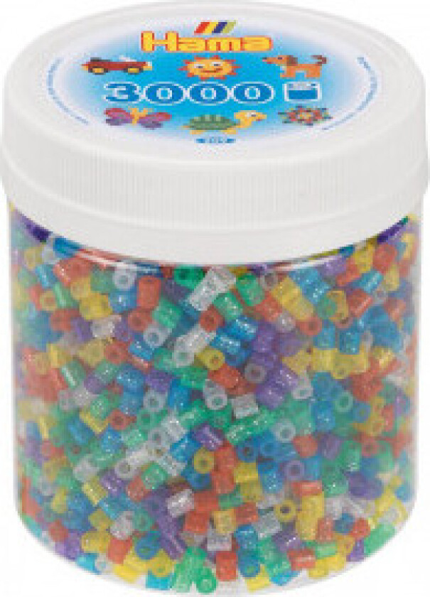 Ironing Beads in Pot - Glitter Mix (54) 3000pcs