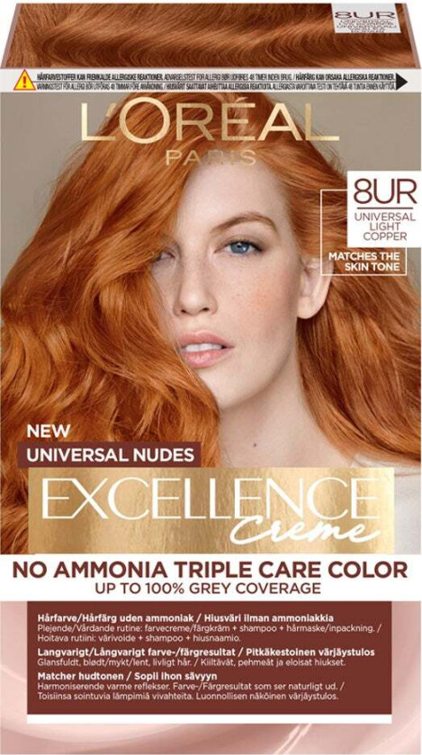 Excellence Creme Universal Nudes Hair Color 8UR Universal