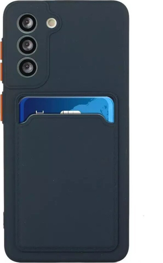 Samsung Galaxy S23 FE Fleksibelt Plast Deksel m. Kortholder - Mørke Blå