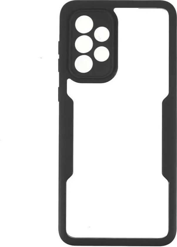 Samsung Galaxy A33 (5G) Hybrid Plast Deksel med Skjermbeskyttelse - Svart / Gjennomsiktig