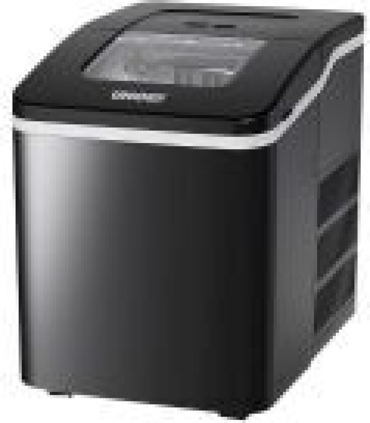 48935 - Isterningsmaskin - bredde: 22.8 cm - dybde: 32.2 cm - høyde: 30 cm - svart