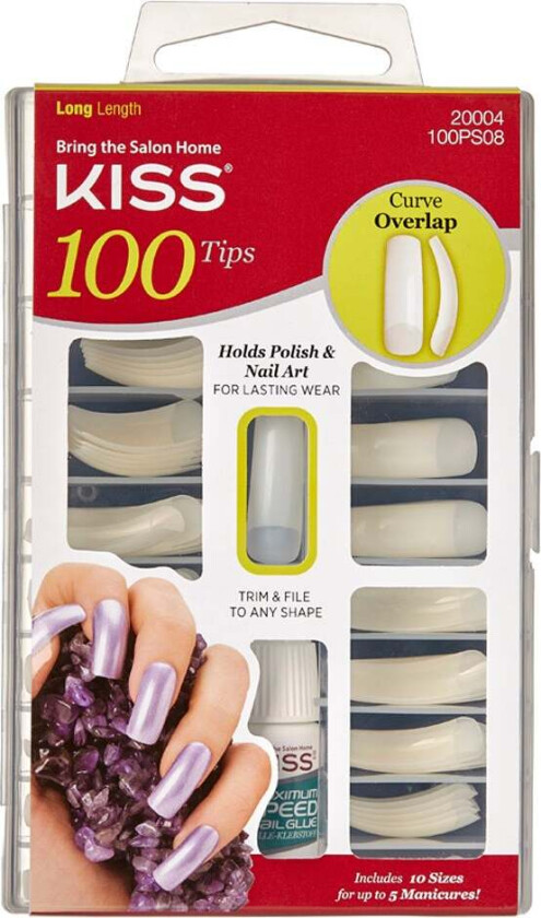 100 Nails Curve Overlap 100pcs