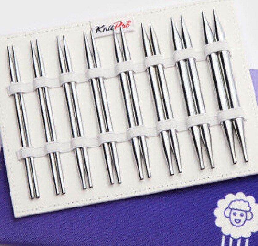 Nove Cubics utskiftbare rundpinnesett 60-80-100 cm 4-8 mm 7 st