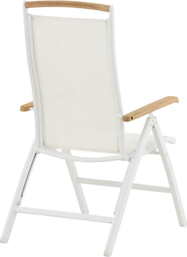 Panama hagestol 5 pos. Innstillbar hvit, natur .