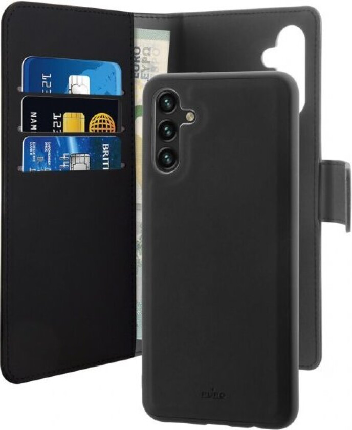 Samsung Galaxy A04s / A13 5G Wallet Detachable 2-In-1 Deksel - Svart