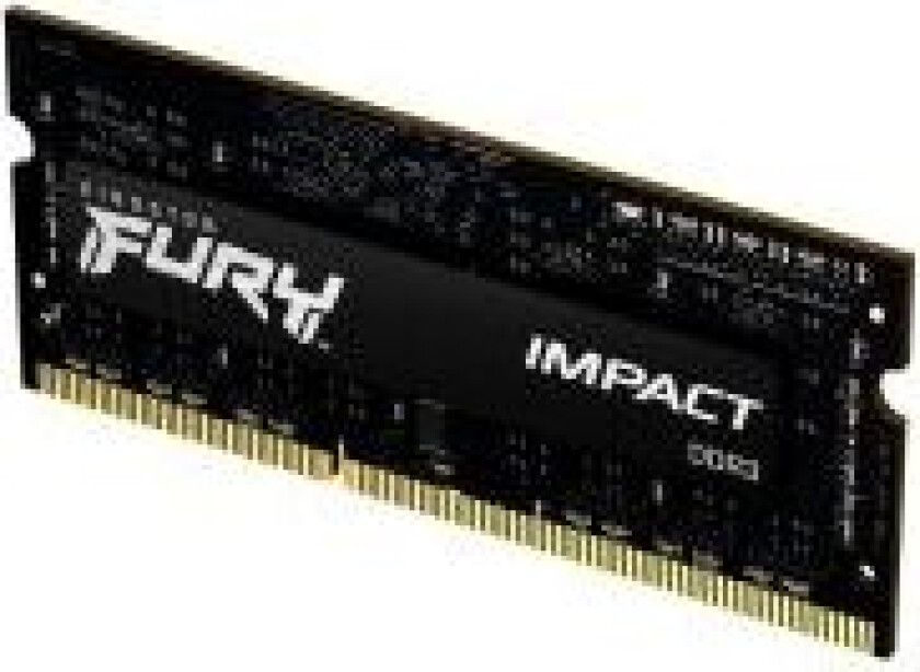 FURY Impact - DDR3L - modul - 4 GB - SO DIMM 204-pin - 1600 MHz / PC3L-12800 - CL9 - 1.35 / 1.5 V - ikke-bufret - ikke-ECC - svart