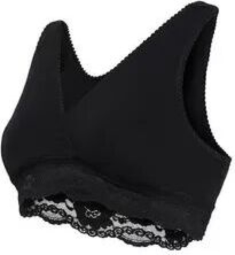 Crossover Sove- og Amme-BH Sort str. Small