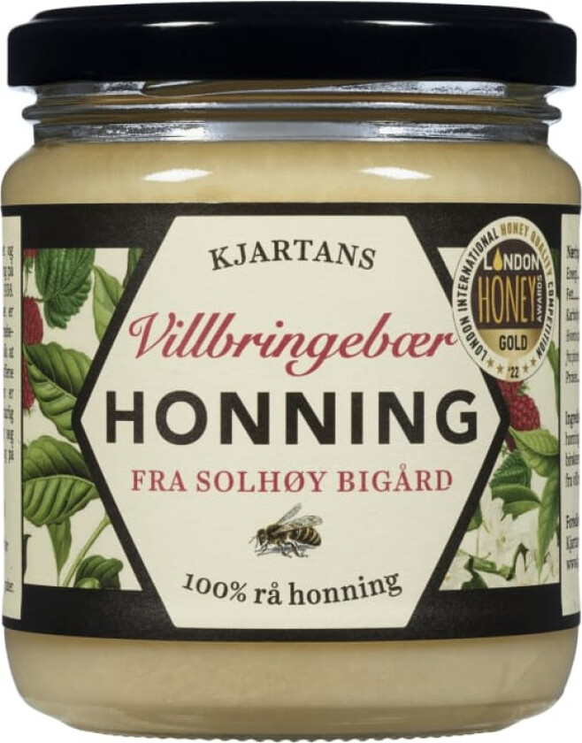 Bringebærhonning 350g Kjartan Dahl