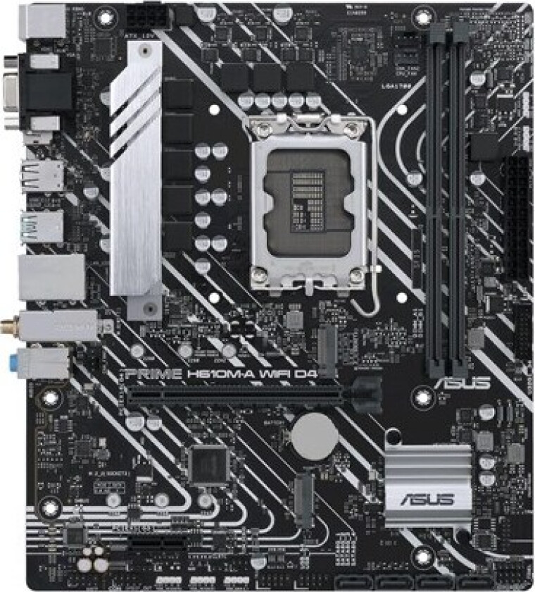 PRIME H610M-A WIFI D4 Hovedkort - Intel H610 - Intel LGA1700 socket - DDR4 RAM - Micro-ATX