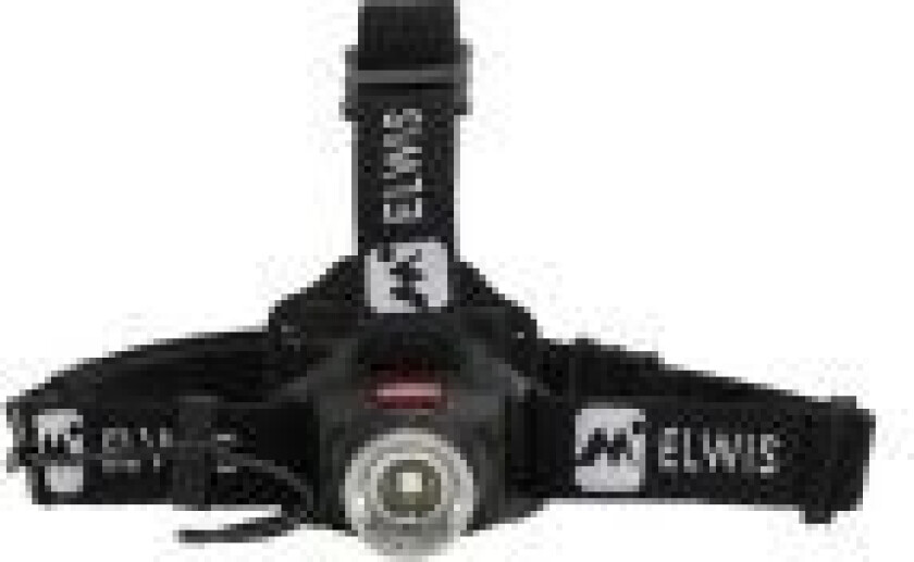 ELWIS LIGHTING Elwis PRO Blaze H380 pandelampe, 380 & 50 lumen, zoom, rødt safety lys bag, silikone på hovedbåndet