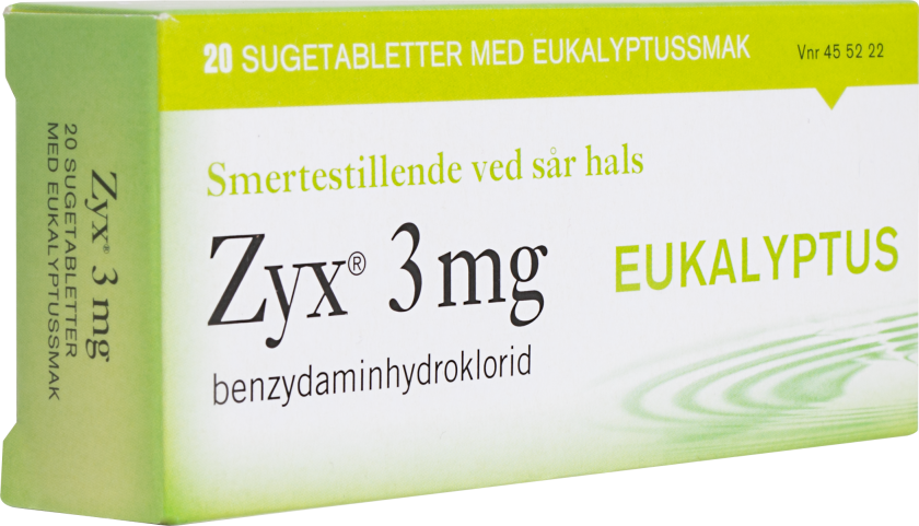 Sugetabletter 3mg eukalyptus, 2 x 10 stk.