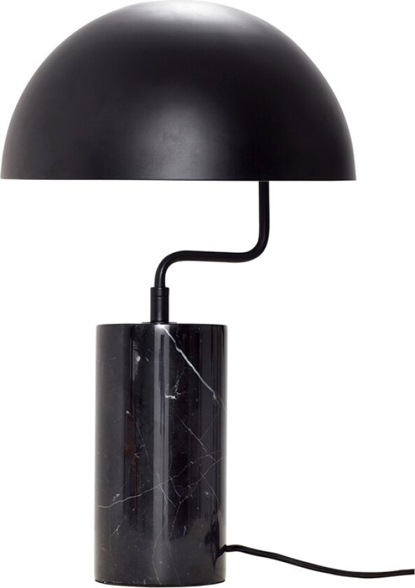 bordlampe marmor svart