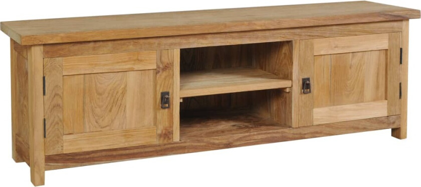 TV-benk massiv teak 120x30x40 cm