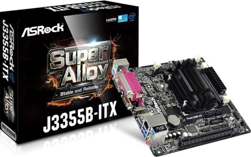 J3355B-ITX Hovedkort - Intel Apollo Lake - Intel Onboard CPU socket - DDR3L (Low Voltage) RAM - Mini-ITX