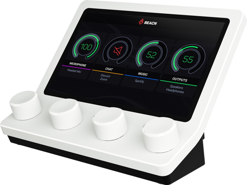 Audio Mixer til Streaming & Podcast - Hvit