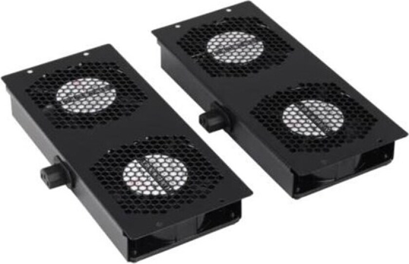 19-ft20 1U 19" fan package with 2 fans black