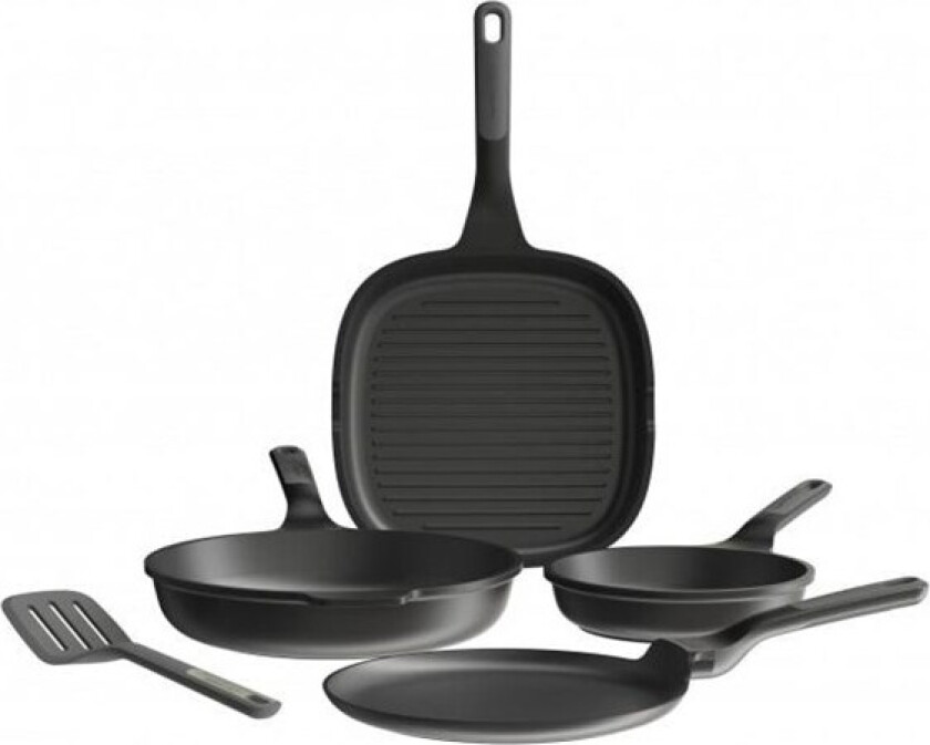 4-pc frying pan set non-stick Stone+ with turner Balance