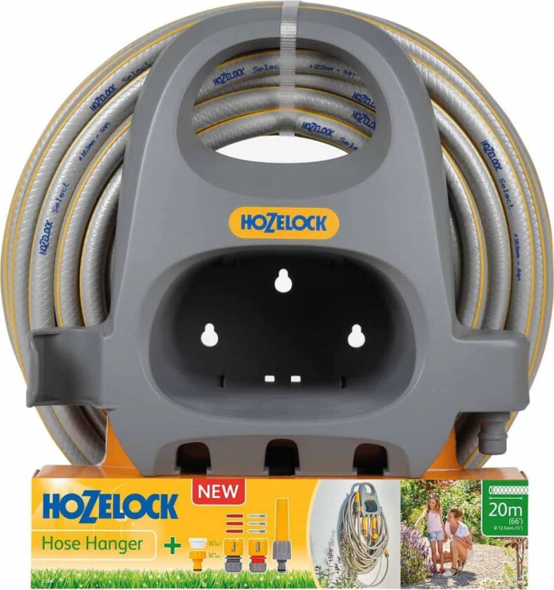 Slangehenger med slange og startsett 20 m