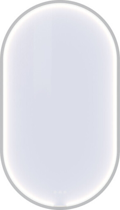 You Moon speil med lys, dæmpbar, 105x60 cm, matt hvit