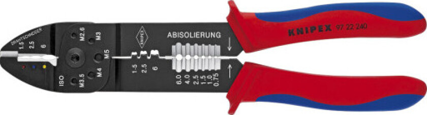 Knipex Crimptang Sort 240 mm - til diverse kabelsko