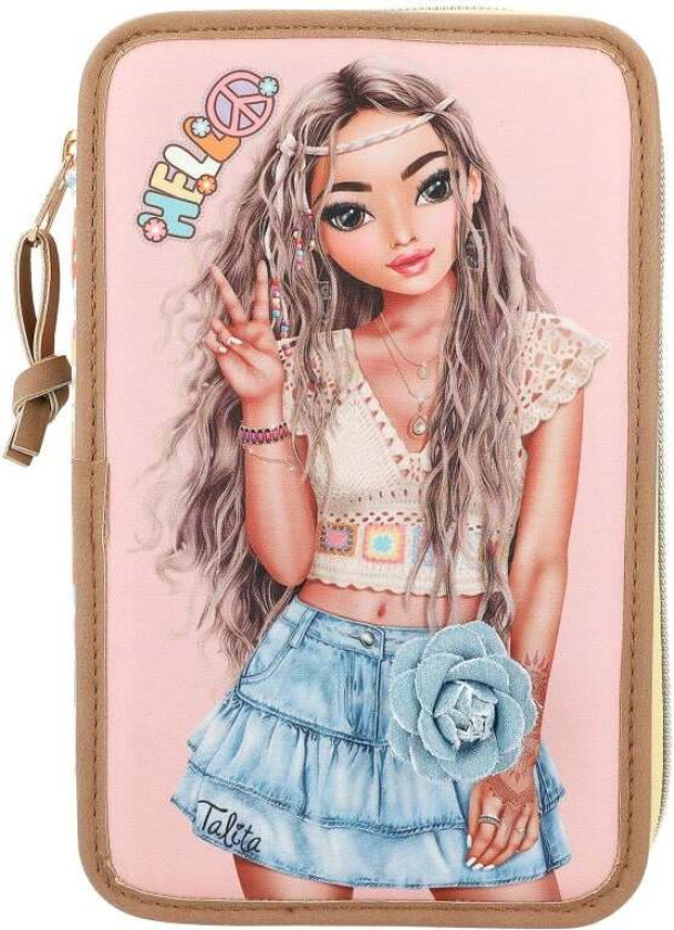TOPModel - Triple Pencil Case HIPPIE HEART - ( 0412378 )