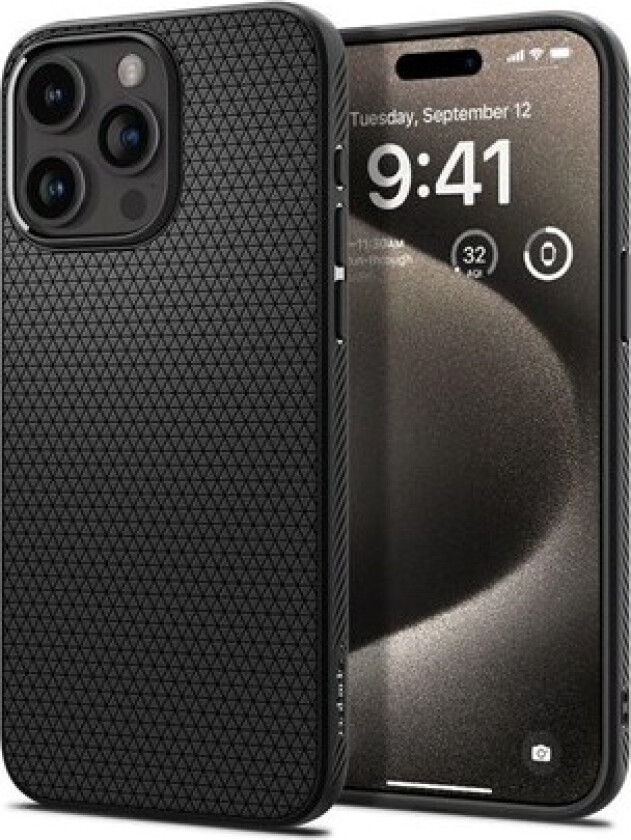 iPhone 15 Pro Max Liquid Air Deksel - Svart