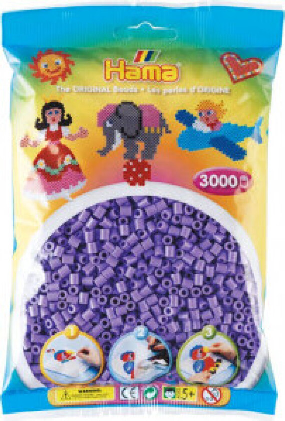 Midi Beads 3000 pcs Pastel Purple