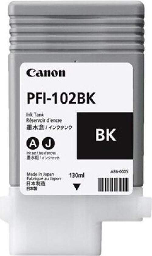PFI-102 BK Blekkpatron svart