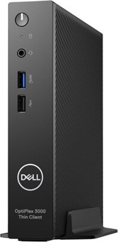 Dell OptiPlex 3000 Thin Client - Tynn klient - DTS - 1 x Celeron N5105 / 2 GHz - RAM 8 GB - flash - eMMC 64 GB - UHD Graphics - Gigabit Ethernet - De