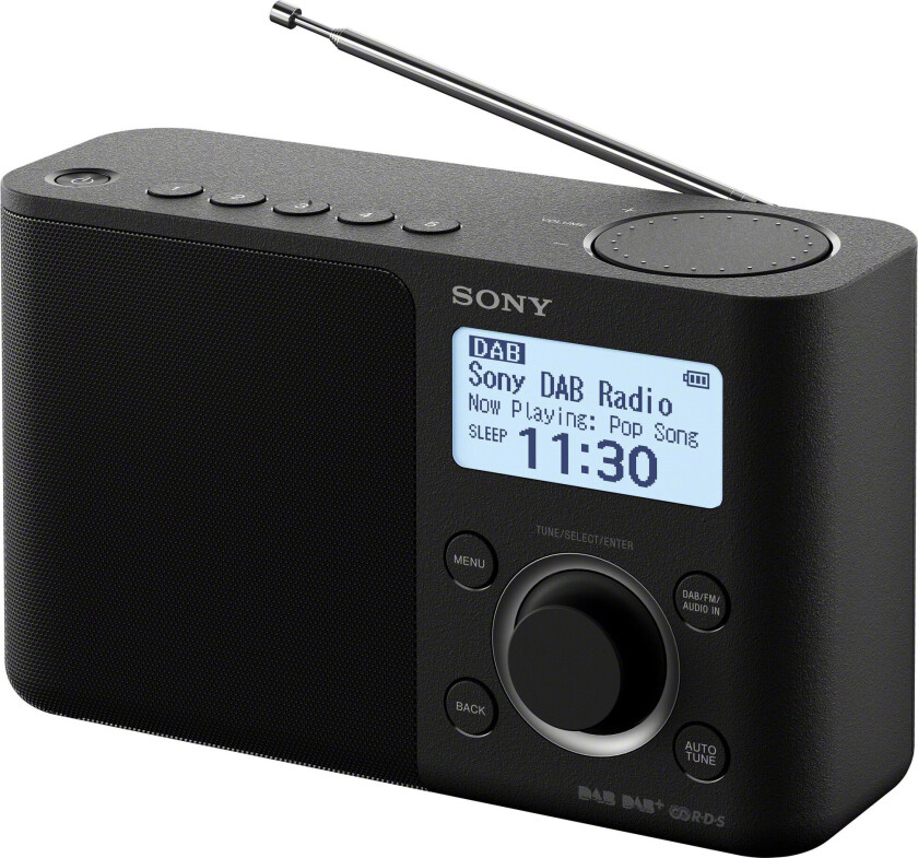 XDR-S61D - DAB bærbar radio - Mono - Svart