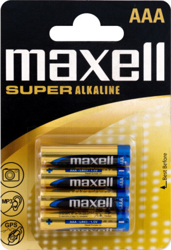 AAA Alkaline Premium Batterier - 4 stk.