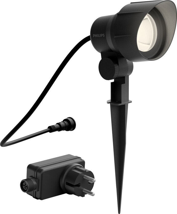 GardenLink Spot basesett med 1x Spot 2700K IP44 sort